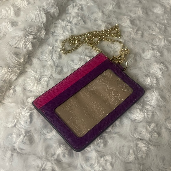 Michael Kors Pink and Purple Card Holder - Picture 2 of 2